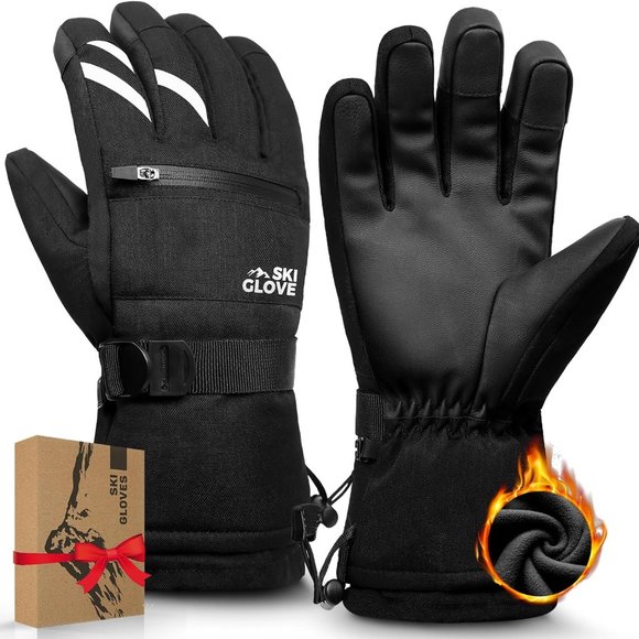 Windproof snow ski gloves